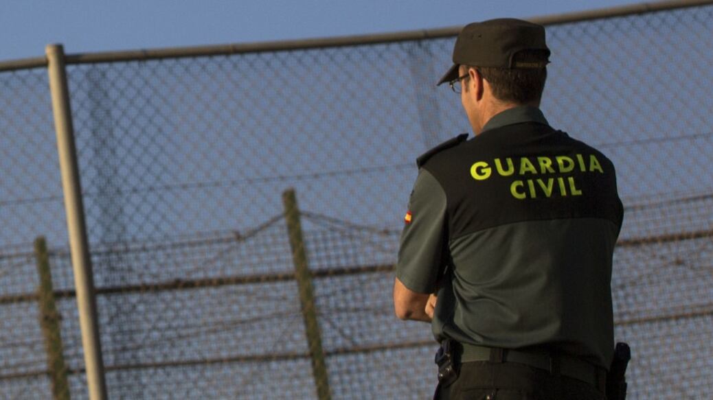 A member of the Guardia Civil, the law enforcement in Granada, Spain