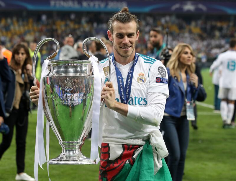 Bale won the Champions League five times with Real Madrid