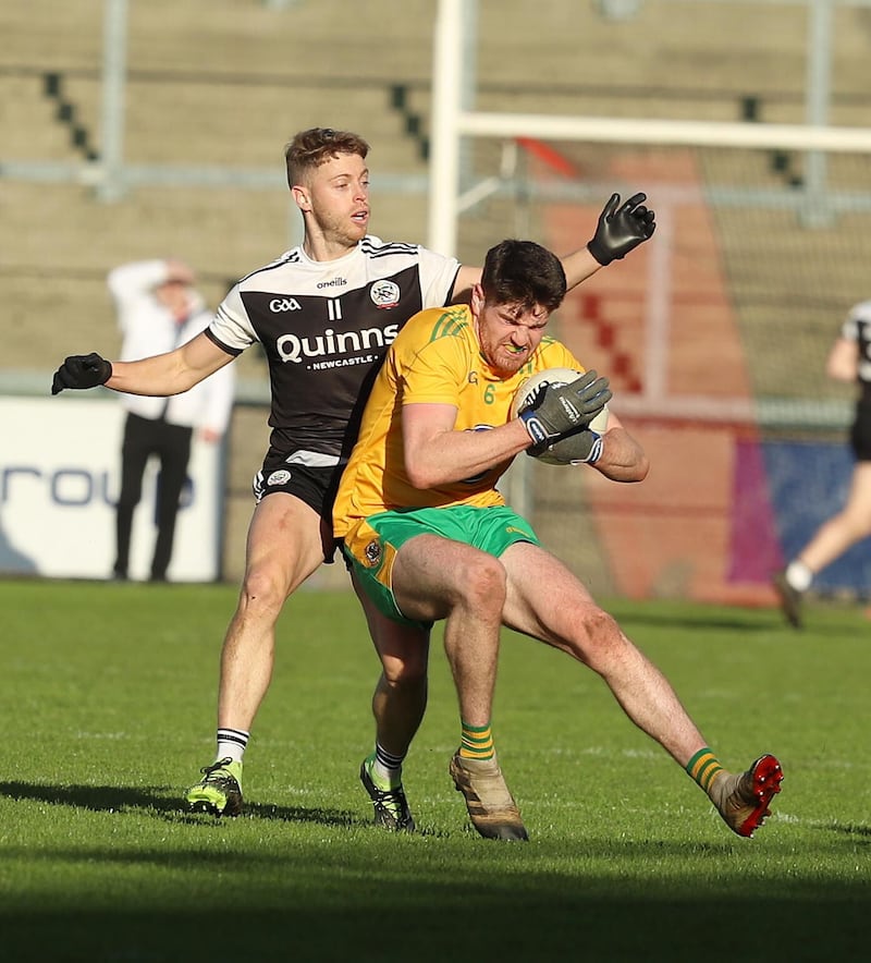 Billy Campbell scored one of Ballyholland's three goals in the win over Longstone