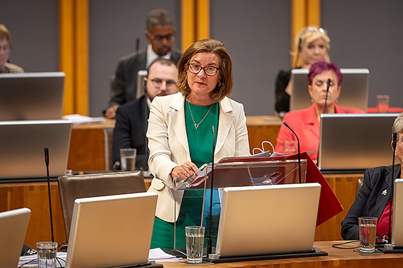 First Minister Eluned Morgan during First Minister’s Questions