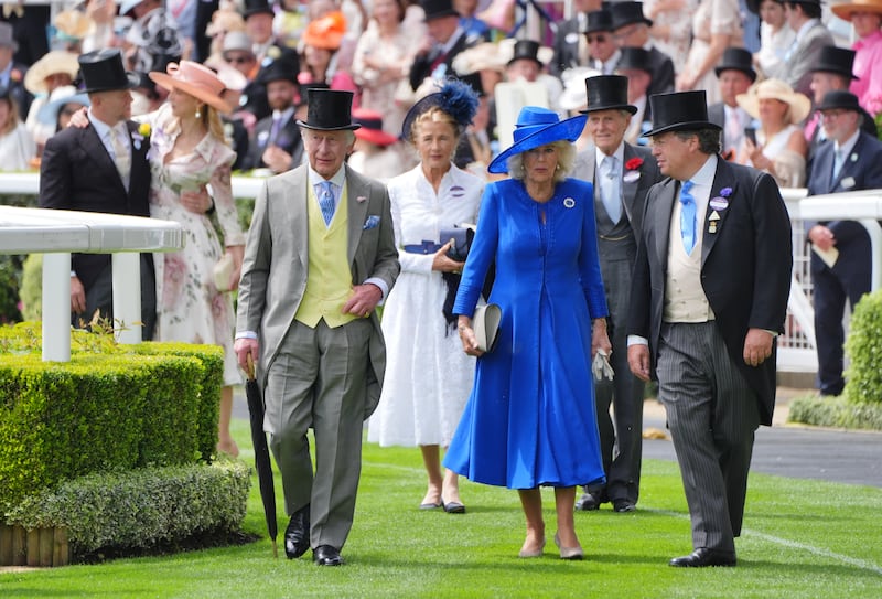 The King and Queen, pictured at Royal Ascot, will host the Emperor and Empress of Japan next week