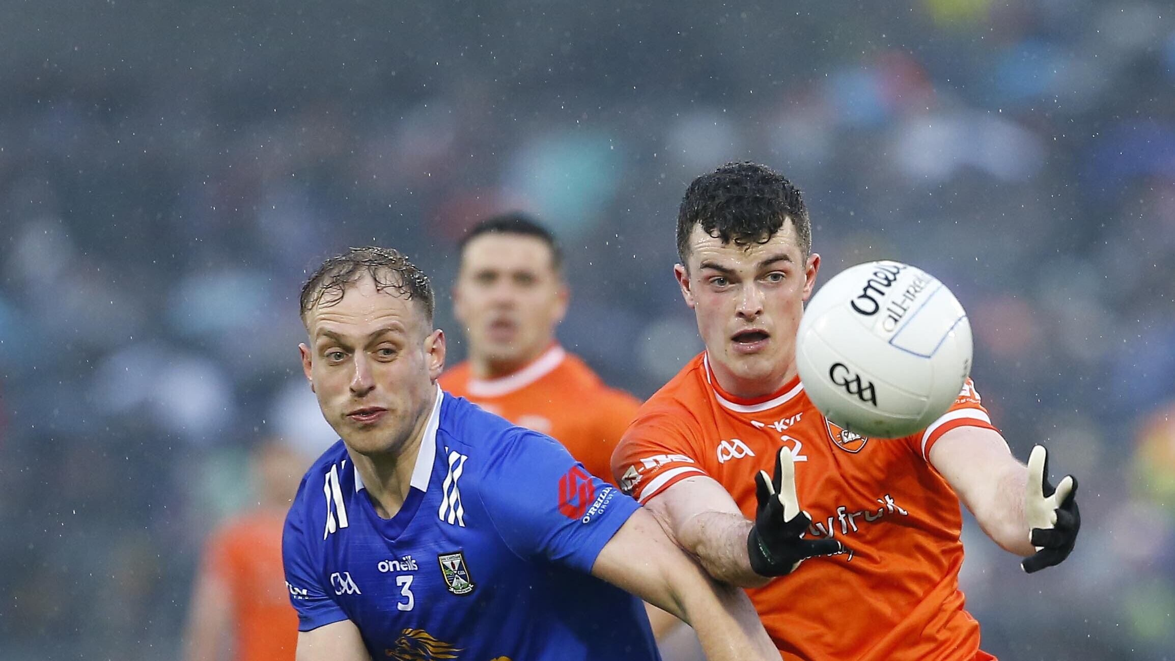 Conor O'Neill was solid in the Armagh defence. Picture: Philip Walsh