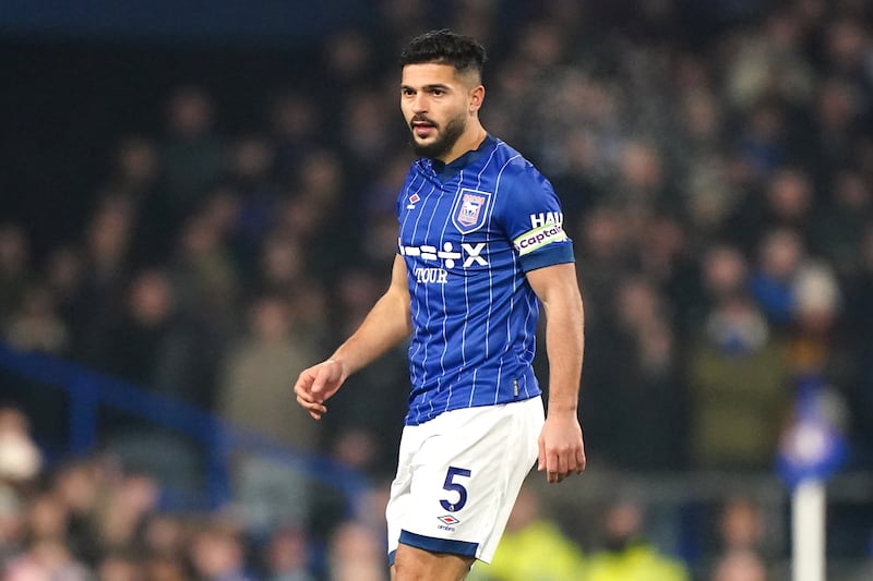 Ipswich’s Sam Morsy wearing a standard captain’s armband