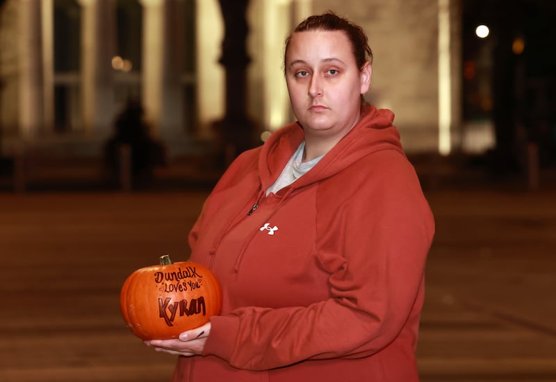 Organiser Brittany McEnteggart at the vigil