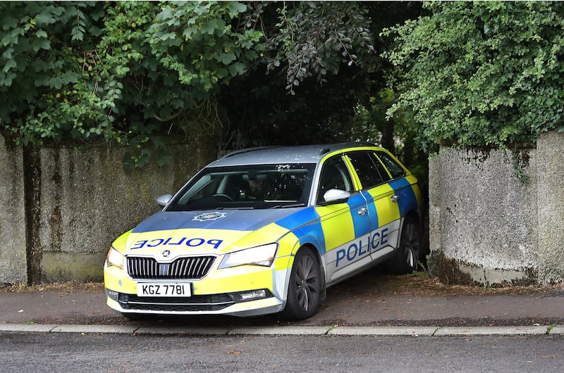 Police at the scene of the death of an elderly man in the Culmore Road area of Derry. PICTURE: MARGARET MCLAUGHLIN