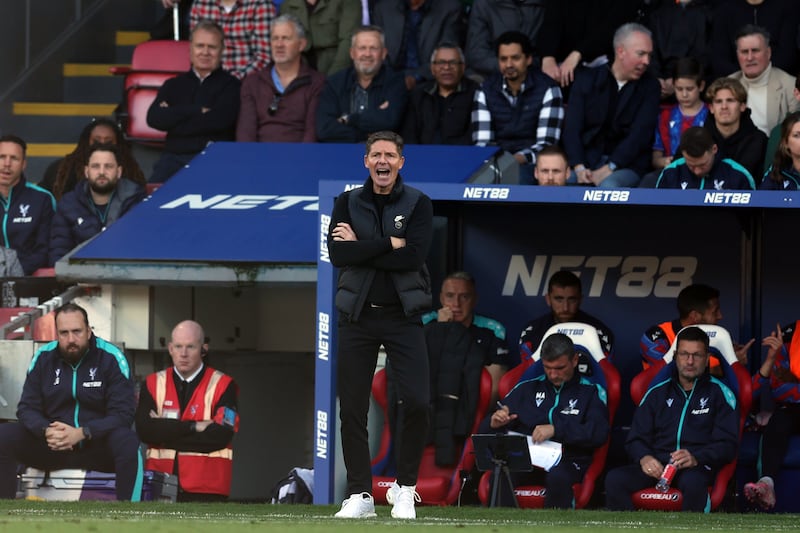 Oliver Glasner “wasn’t really concerned” by speculation over his future after Palace’s eight-game winless start