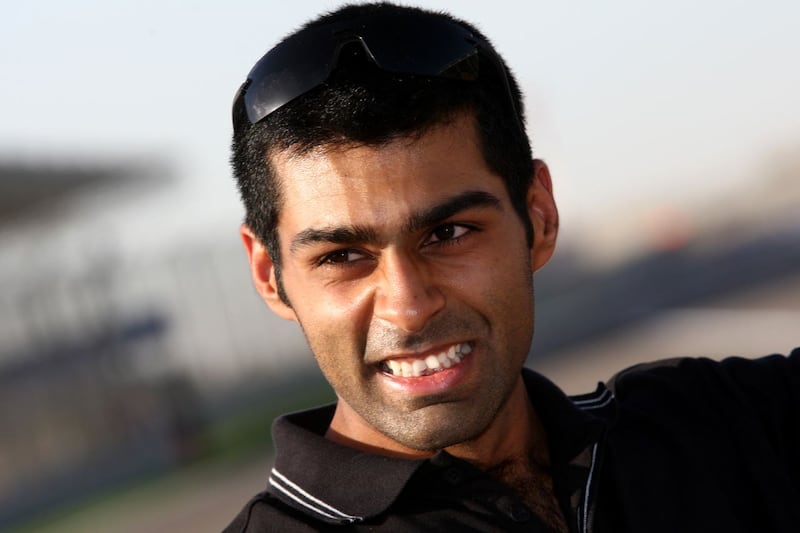 Karun Chandhok on track