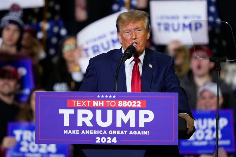 Republican presidential candidate and former president Donald Trump (Matt Rourke/AP)