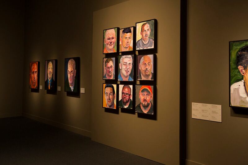 Portraits of service members and veterans painted by George W Bush (George W Bush Presidential Centre via AP)