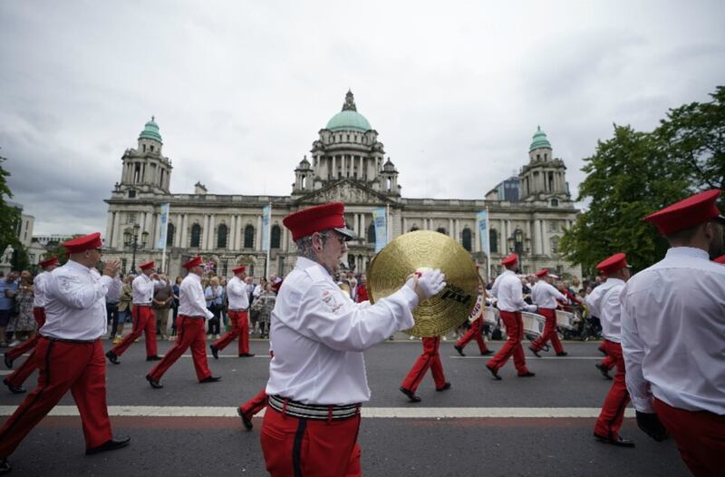 Belfast hosts one of the biggest Twelfth parades each year. Picture by Niall Carson/PA