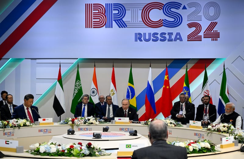 The summit is intended to counter Western dominance on the world stage (Pool via AP)