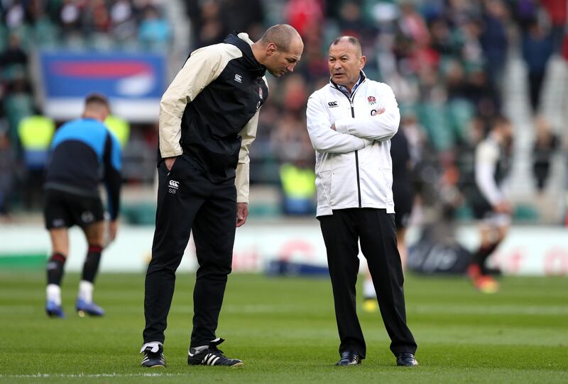 Steve Borthwick, left, worked under Eddie Jones with Japan and England