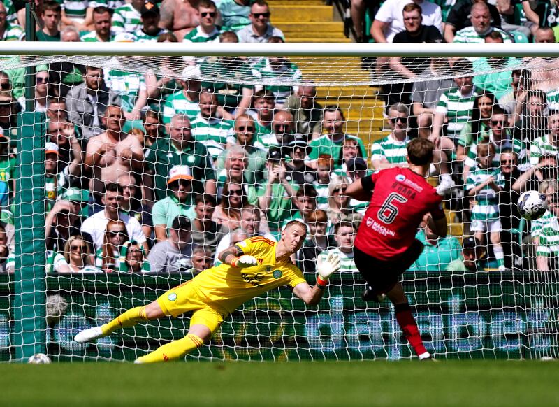 Mark O’Hara restored St Mirren’s lead with this spot-kick