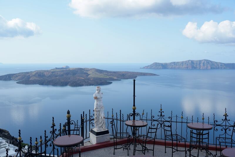 Santorini is a volcanic island (AP)