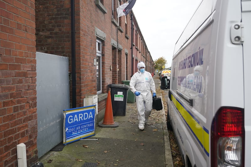 Gardai forensic officer searched a home in Dundalk, Co Louth