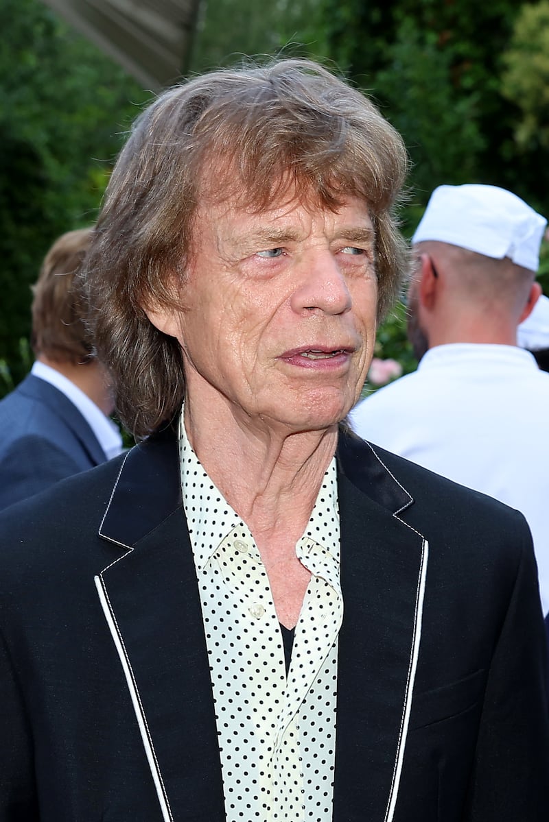 Sir Mick Jagger joined members of Team GB at the Team GB flag bearer announcement at the British Embassy in Paris