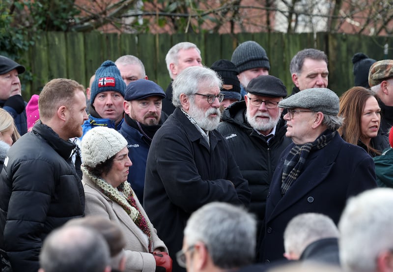 funeral of Ted Howell. PICTURE: MAL MCCANN