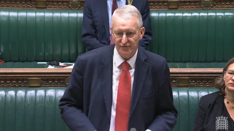 Hilary Benn announcing that the Government is to establish an independent public inquiry into the 1989 loyalist murder of Belfast solicitor Pat Finucane