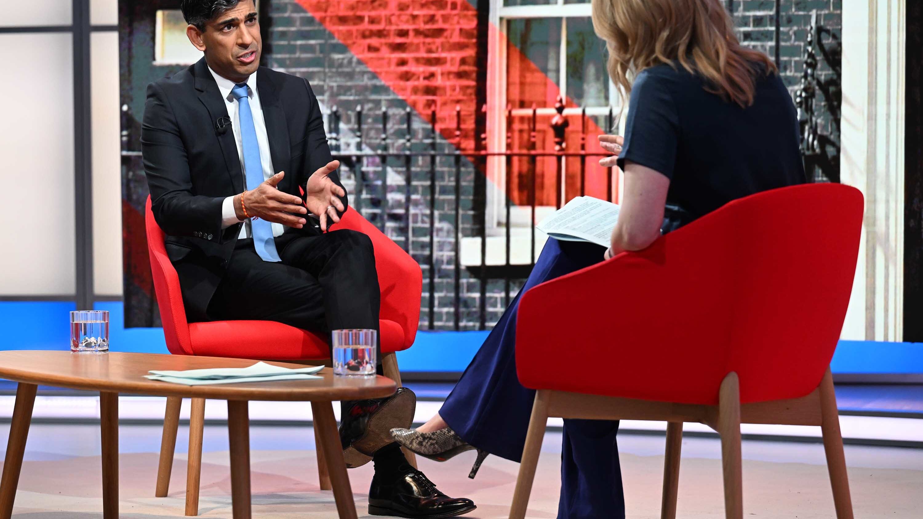 Prime Minister Rishi Sunak appearing on the BBC’s Sunday With Laura Kuenssberg programme