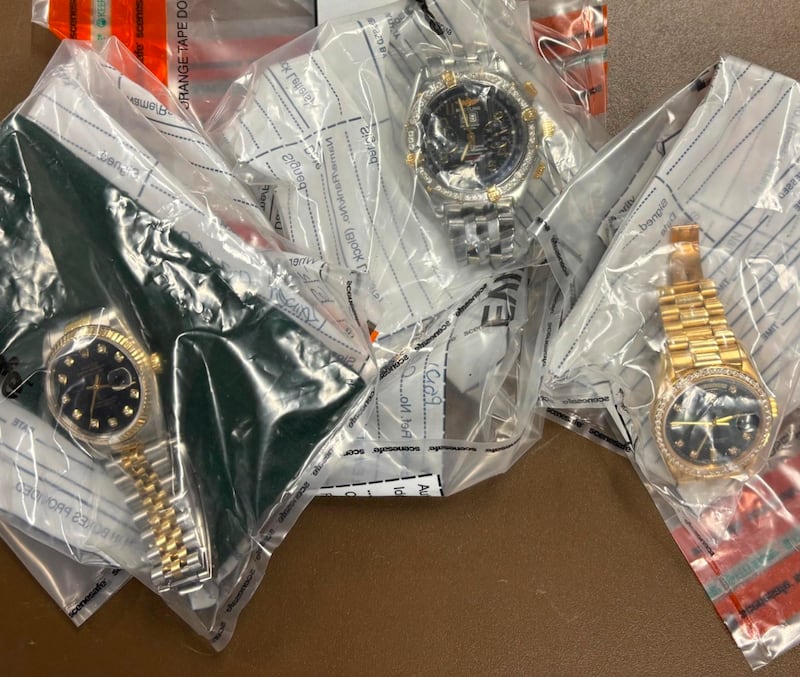 Watches were also seized (PSNI)