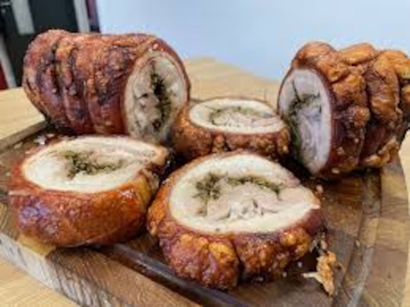 A chilli and herb crusted Porchetta from Hannan Meats in Moira has been recognised among the world's top food and drink pieces