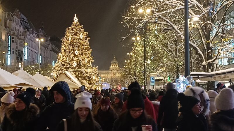 Prague at Christmas.