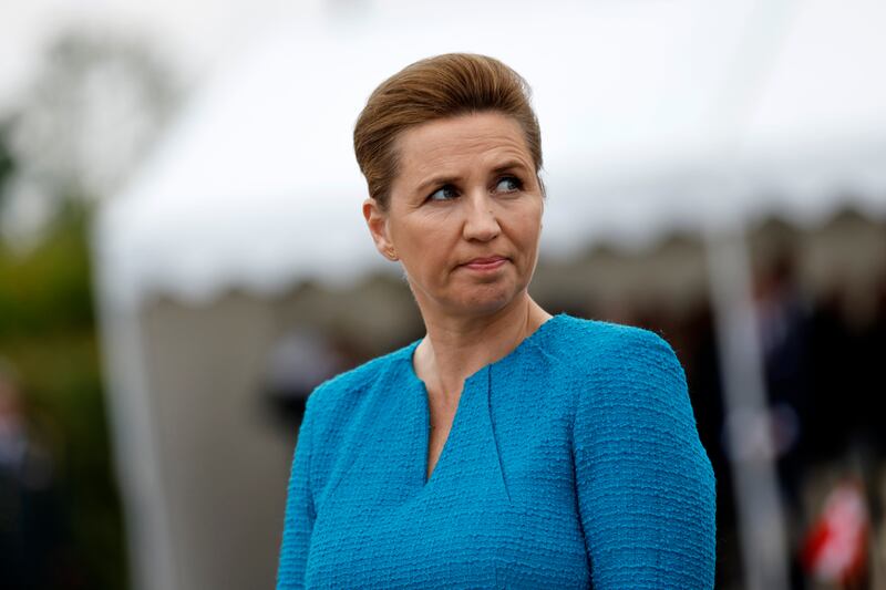 Denmark’s Prime Minister Mette Frederiksen (Jeremias Gonzalez/AP)