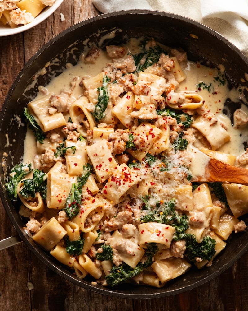 Creamy sausage pasta from RecipeTin Eats: Tonight