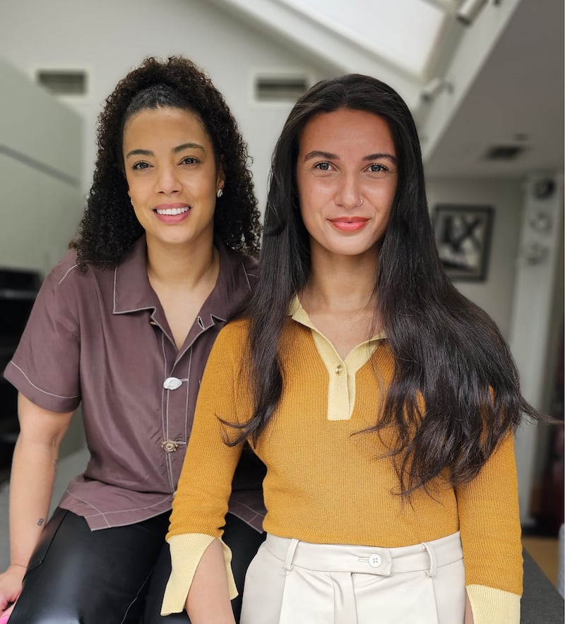 Roxanne (left) and Simone (right) started working on the app in 2021