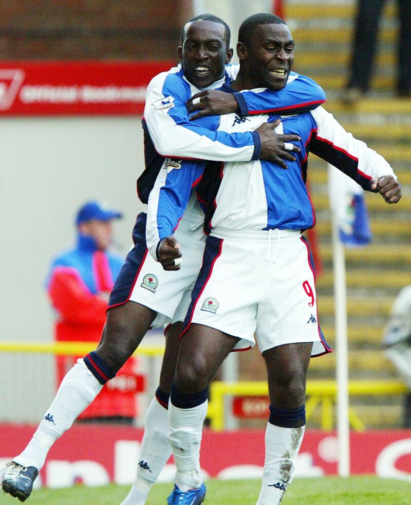 Cole was reunited with his Manchester United strike partner Dwight Yorke