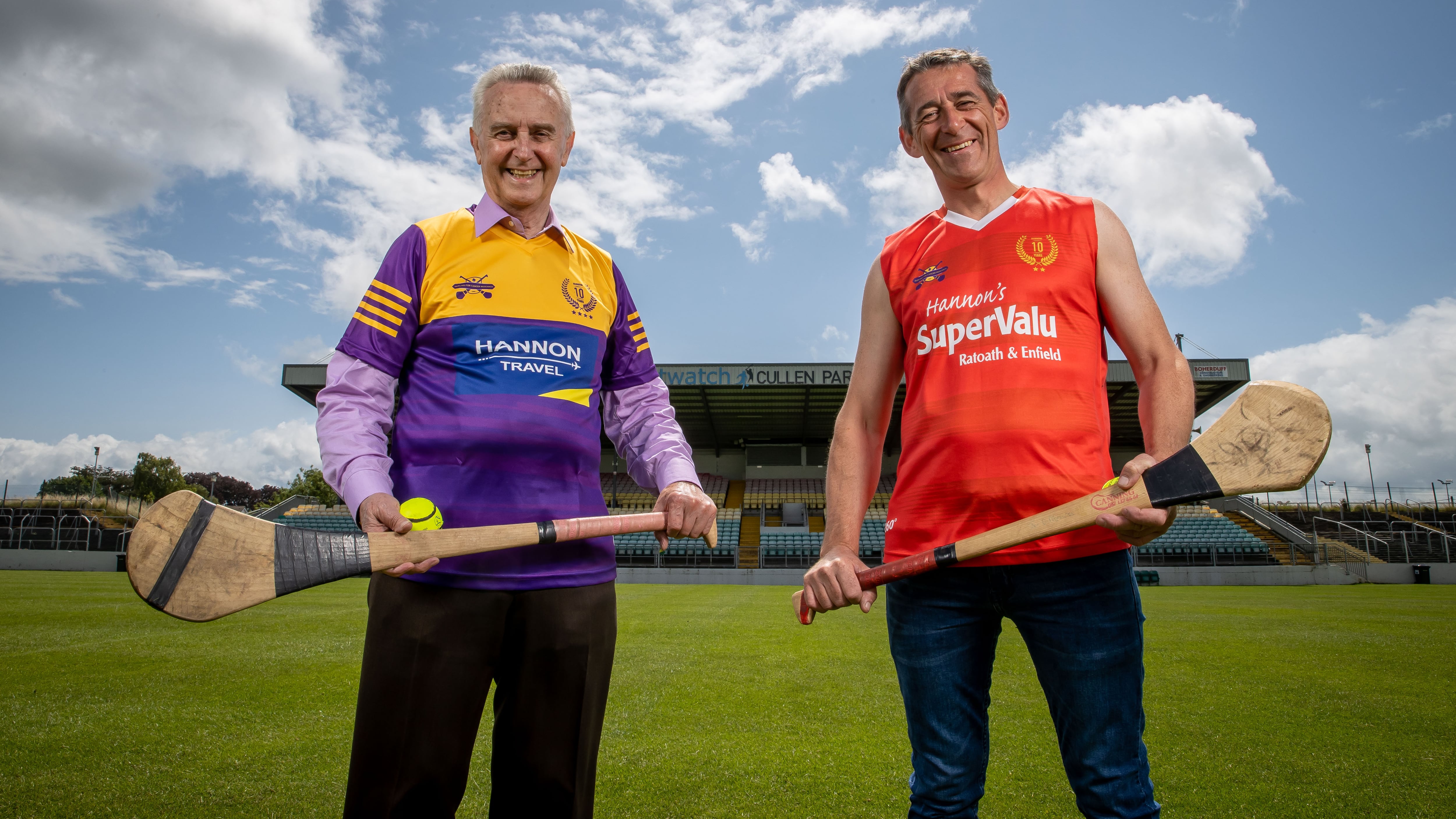 Jim Bolger and Davy Russell at Hurling for Cancer 2023. ©INPHO/Morgan Treacy