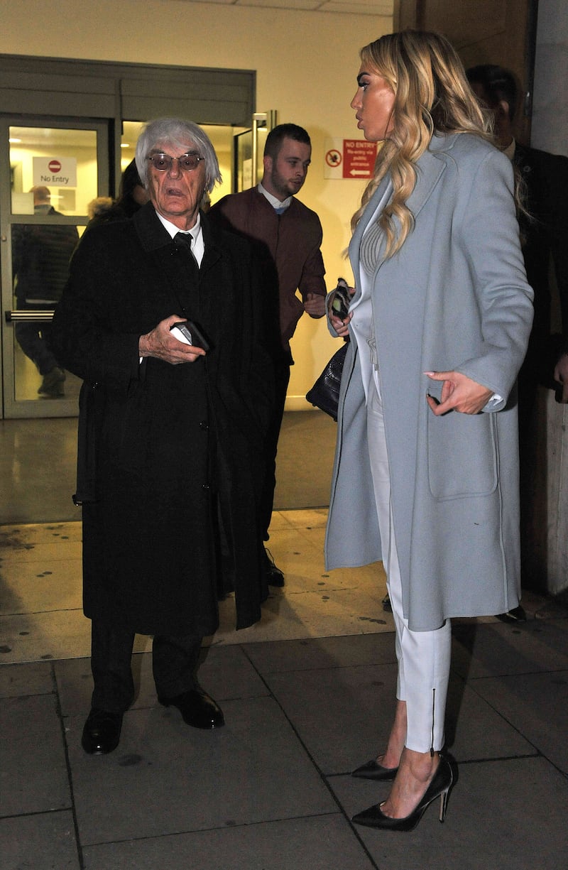 Bernie Ecclestone and his daughter Petra