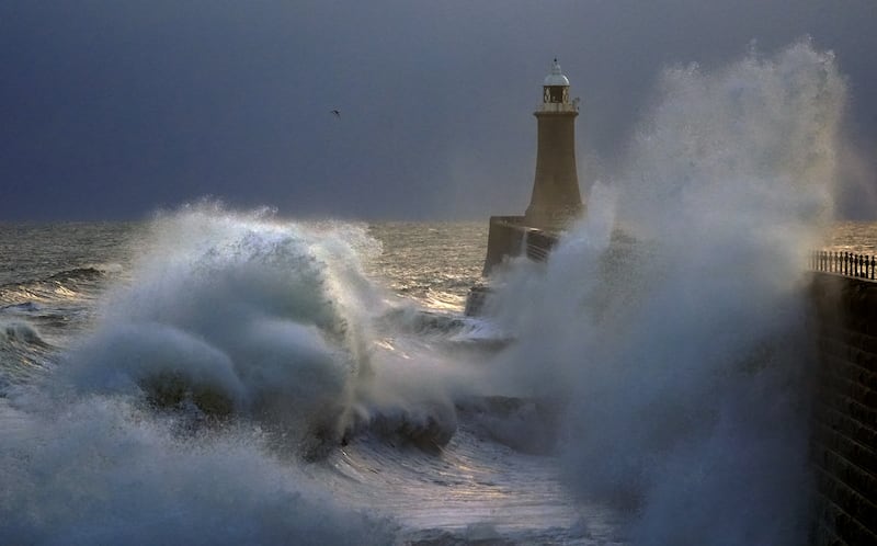 A wind warning also covers coastal areas of southern England from 3pm until 9pm on Saturday