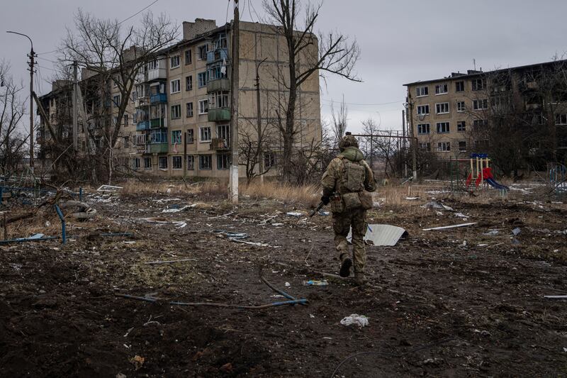 The town is on top of a strategically important hill (AP)