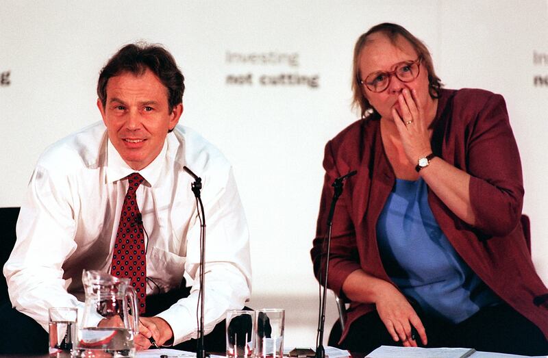 Tony Blair with Mo Mowlam. Picture by Peter Jordan/PA
