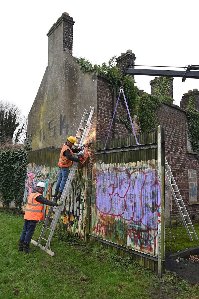 Peace barriers come down in Portadown