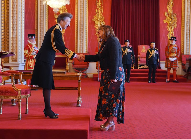 Weir said she made the Princess Royal laugh at the ceremony