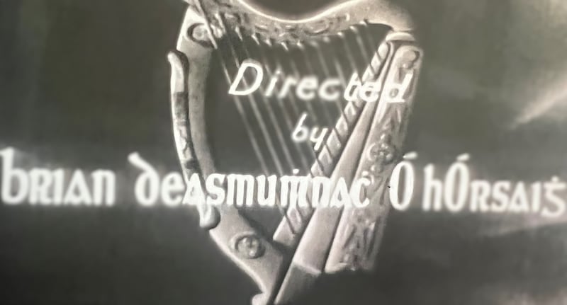 Brian Desmond Hurst on screen in the opening credits to  Irish Hearts in 1934