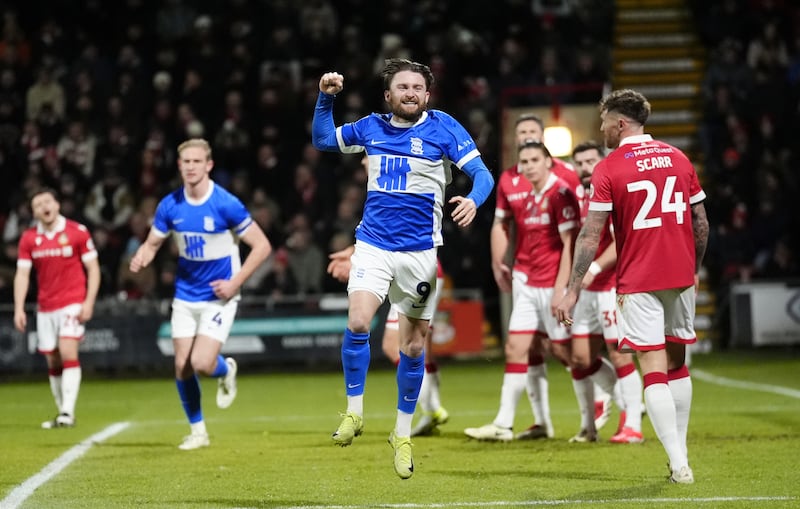 Alfie May’s equaliser helped secure Birmingham a point at Wrexham