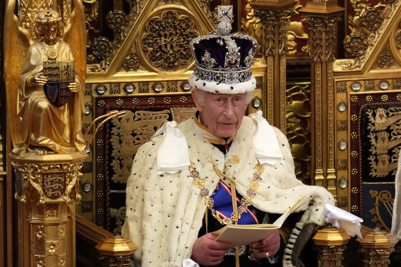 The King reads the King’s Speech