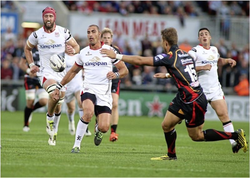 Ulster&#39;s Ruan Pienaar will play his first game on 2017 this afternoon. Picture by Hugh Russell. 