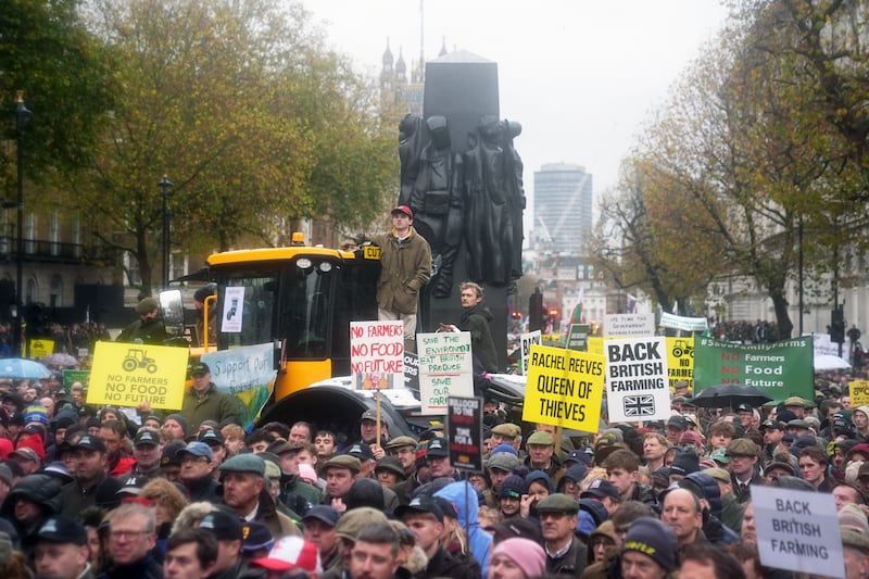 The police estimated 13,000 people had taken part in the protest in Whitehall