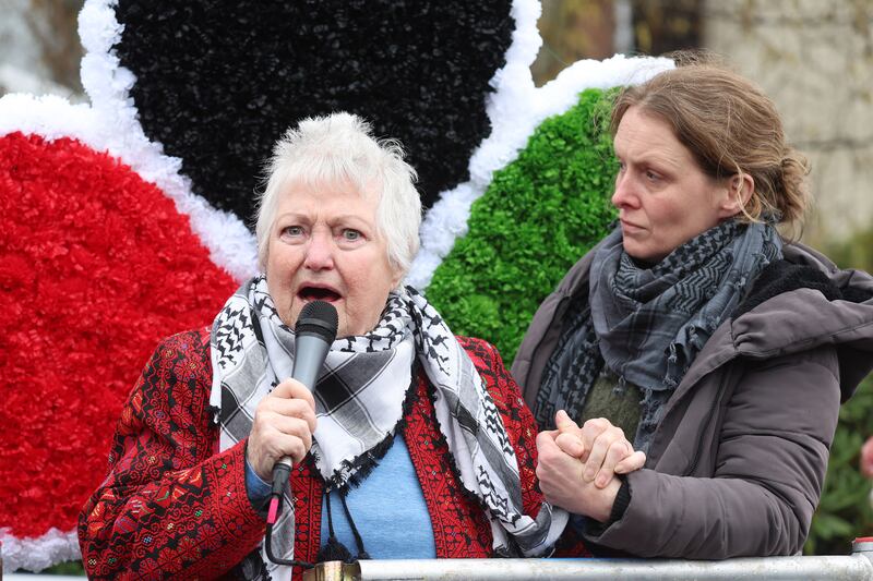 Shamrocks for Palestine protest march