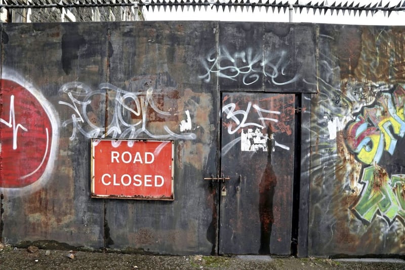 Flax Street Barrier, North Belfast. 