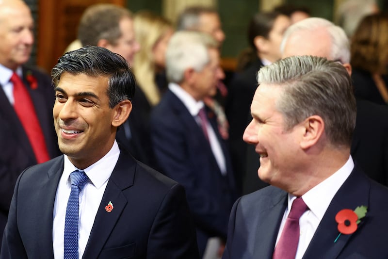 Prime Minister Rishi Sunak (left) and Labour Party leader Sir Keir Starmer