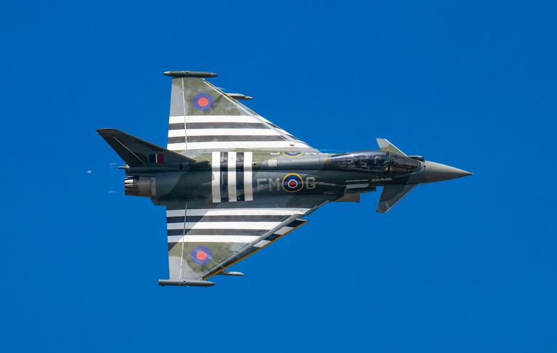 Aircrafts such as an RAF Typhoon and a Supermarine Spitfire will feature