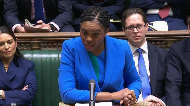 Conservative leader Kemi Badenoch highlighted warnings from the British Retail Consortium about price rises linked to Government tax hikes