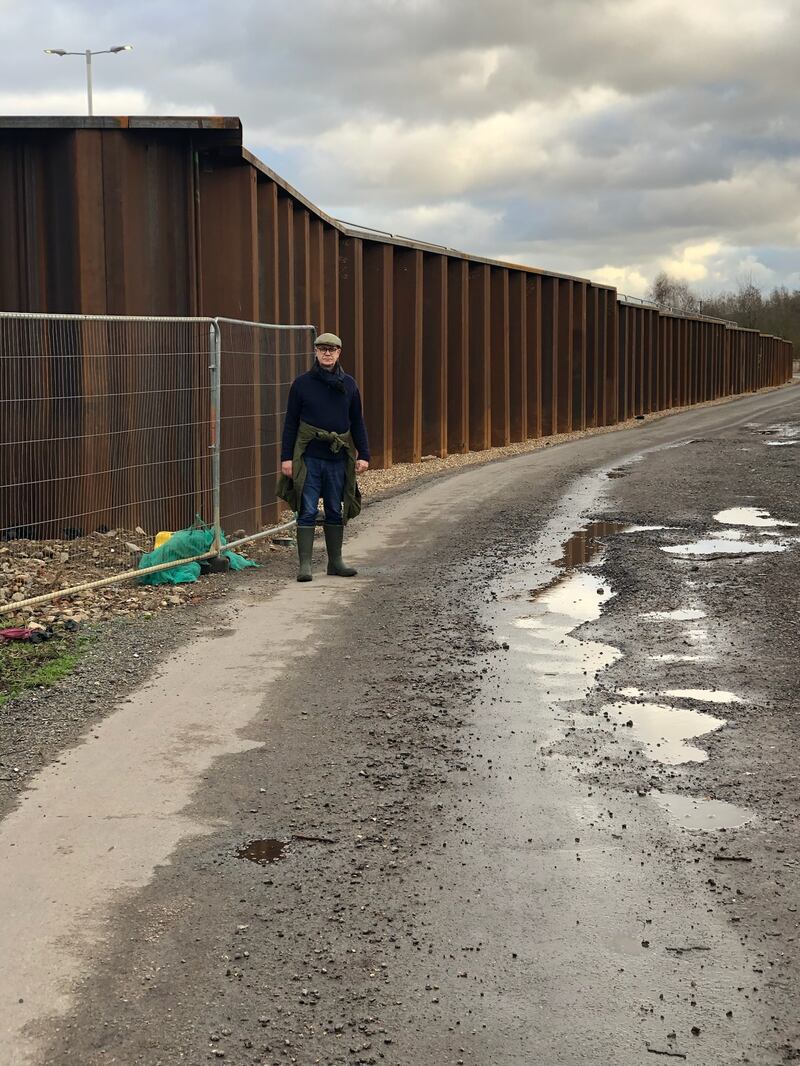 Charles Clover says the Constable Country walk has been wrecked by the wall