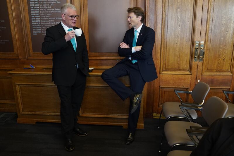 Reform UK leader Richard Tice (right) and Lee Anderson