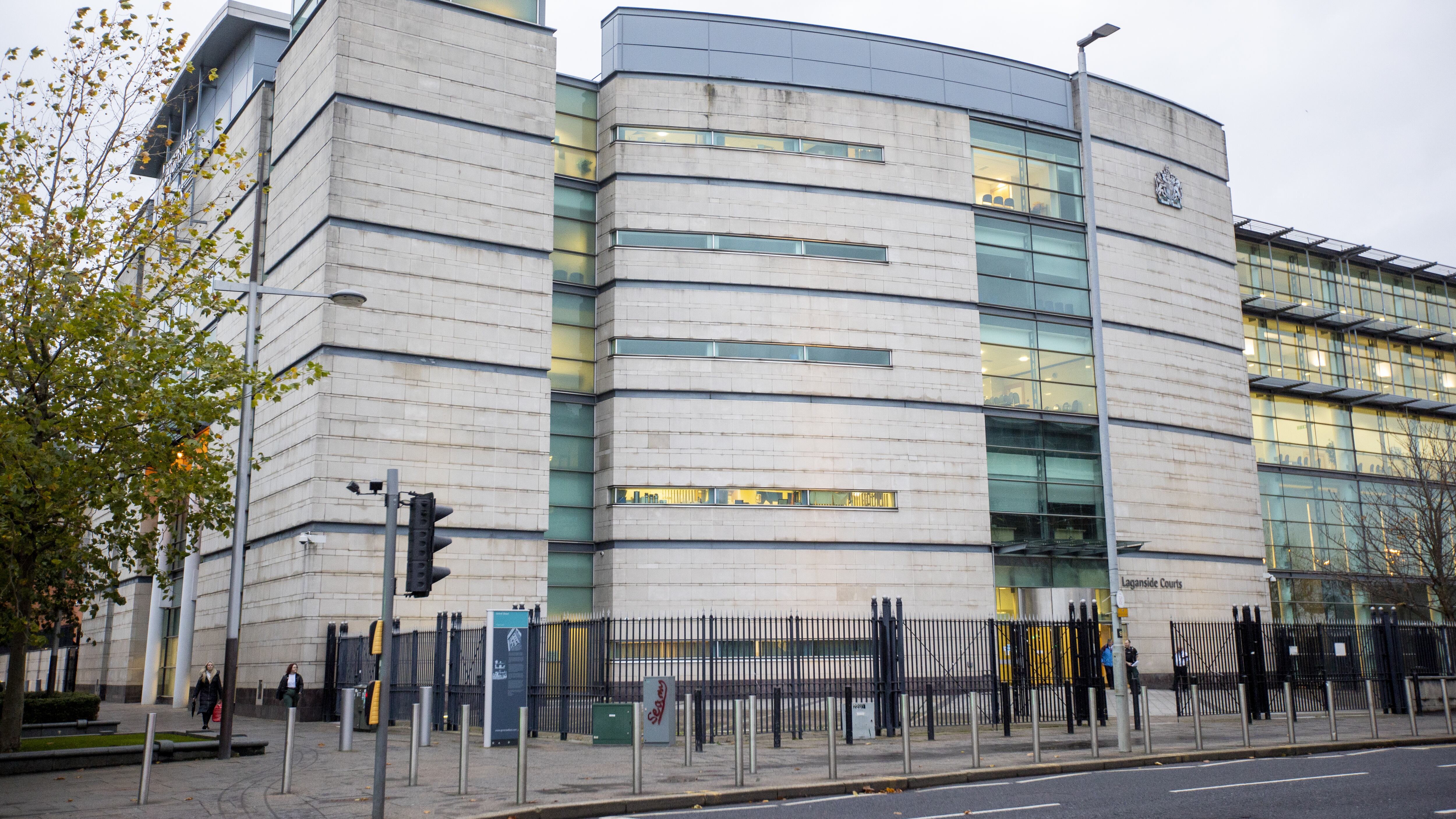 The trial is taking place at Laganside Courthouse in Belfast